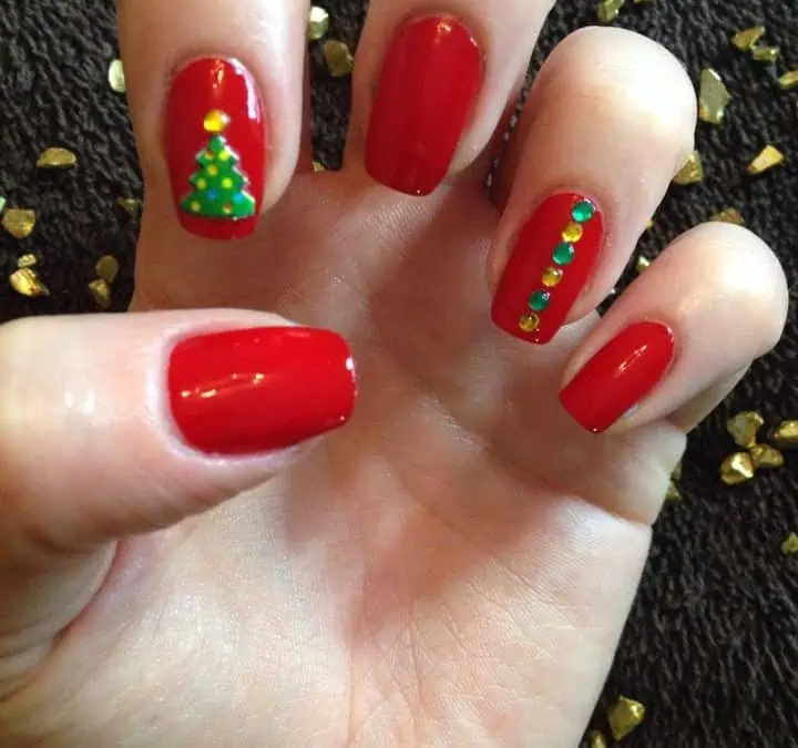 Christmas manicure offer at Pure hair & beauty
